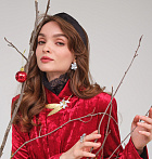 Серьги цветок 12.25