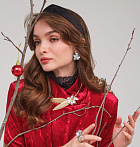 Серьги цветок 12.25